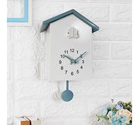 SCWZZWSY Cuckoo Wall Reloj Sounds Pendulum Reloj de Escritorio Relojes Gabinete Mira la Pared de Estilo nórdico (Naranja)