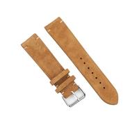 SCWZZWSY Cuero auténtico de gamuza vintage reloj correas hecho a mano terciopelo banda 18mm 20mm 22mm 24mm reemplazo banda, 22mm