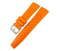 SCWZZWSY Fluororubber - Correas de reloj de silicona suaves para piloto IWC, 19mm