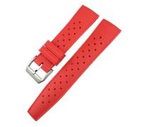 SCWZZWSY Fluororubber - Correas de reloj de silicona suaves para piloto IWC, 22mm