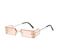 SCWZZWSY Gafas de Sol rectangulares de una Pieza Mujeres Retro Gafas pequeñas Solas anteojos de Gafas