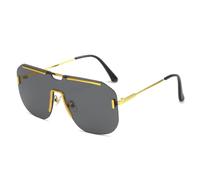 SCWZZWSY Gafas de Sol sin Marco para Hombres Gafas de Sol de Lujo Mujeres Vintage Fashion Sun Eyeglass UV400