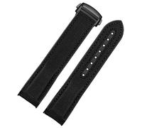 SCWZZWSY Grabación de reloj de goma de tela de color naranja negro de 20 mm 22 mm para herramientas de hebilla de banda oceánica Omega 300