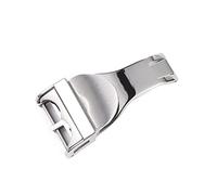 SCWZZWSY Hebilla plegable de acero inoxidable para reloj, correa de reloj, hebilla de cinturón para Tudor Black Bay, hebilla de reloj plateada de 18mm