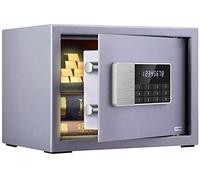 SCWZZWSY Home Safe Small Value Safe Amarillo Digido Digital Volumen de Volumen de Pared o Piso Alarma Doble de aleación de Alta Densidad Alarma Doble Cuatro Colores Disponibles (Color: Gris Tamaño: