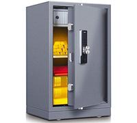 SCWZZWSY Home Safe Small Value Safe Keypad Digital Volume Volume Wall o Floor Huella de Huellas Dactilmoning Secrecy Código electrónico Código Bloqueo Barb Barb (Color: Gris Tamaño: 80x48x40cm) Bueno