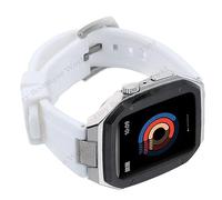 SCWZZWSY Kit de modificación de goma de 44mm y 45mm, Correa para Band Mod Kit, funda de lujo de Metal de acero, Correa IWatch Series 8 7 6 SE 5 4