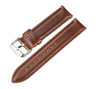 SCWZZWSY Leatherwatchband 18 mm 20 mm 22 mm Bandilla roja marrón roja Accesorios de reloj de tira rápida