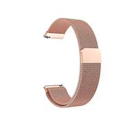 SCWZZWSY Mira la correa de malla de malla Metal Correa de acero inoxidable 18/20/22 mm Correa plana Accesorios de reloj/rojo/18 mm