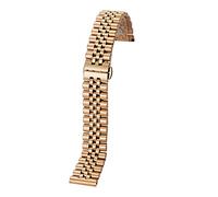 SCWZZWSY Mira la correa de metal sin aliento correa de acero inoxidable, pulsera de correa reemplazable de liberación rápida de acero inoxidable 12 mm-26 mm /21 mm/dorado