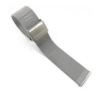 SCWZZWSY Mira Strap Ladies Strap de acero Pulsera de acero inoxidable Sports Wating Strap Watch Accesorios /20 mm/plata