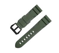 SCWZZWSY Para correas de reloj serie PAM1392/0682 22mm 24mm Fluororubber Soft FKM correa de goma para reloj 42/44mm Dial para accesorios de correa Panerai