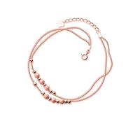 SCWZZWSY Pulsera del tobillo delicada,- 925 STERLING SIMPLE SIMPLE Bead Bead Box Box Cadine Anklet for Women Summer S925 Jewelry
