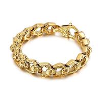 SCWZZWSY Pulseras de la amistad, pulseras de cadena retro
