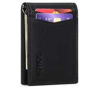 SCWZZWSY Tarjetero de Cuero para Hombre, Tarjetero para Tarjetas de crédito, ID, Clip para Dinero