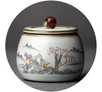 SCWZZWSY Urna de cremación de Urna Funeral, Mini urnas Especiales para Cenizas humanas, cerámica de Recuerdo Hecha a Mano, entierro en la decoración del hogar (otoño)