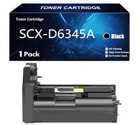 SCX-D6345A Cartucho de Tóner de Repuesto para Samsung SCX-D6345A SCX D6345A para Samsung SCX-6345N Impresora con Chip,Black-1 Pack