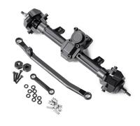 SCX24 Piezas de actualización del Eje del Portal Trasero Delantero Compatible de Aluminio 6x6 para 1 24 Escala RC Crawler Car(Front Axle)