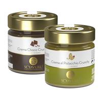 Scyavuru Trío de Crema de Pistacho: Clásica, Pistacho Salado y Crujiente 200 g x 3