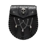 scyca Bolsa de cinturón medieval, riñonera medieval,Monedero de piel sintética | Paquete de cintura portátil, soporte para teléfono, accesorios de disfraces renacentistas para festivales de senderismo