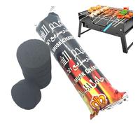 scyca Carbón vegetal, carbón vegetal para barbacoa: carbón de combustión rápida, carbón vegetal de trozos de madera de fruta, carbón para barbacoa con bajo contenido de cenizas, briquetas de carbón