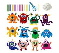 scyca Kit de costura de fieltro,Animales de fieltro | Animales de costura de fieltro Aprende a coser juguetes - Juego de manualidades, juguetes educativos y de aprendizaje, coser tus propios animales
