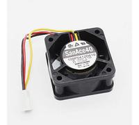 SCYHGLM 109P0412D610 Sanyo 4 cm 4020 12V 0.18A 3-Wire Speed Double Ball DC Silent Fan