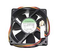 SCYHGLM Double Ball Fan for KD1208PTB1 13.(2).F.GN 12V 1.7W 3Wire 8cm,Chassis CPU Fan KD1208PTB1 80x80x25mm 3Wire