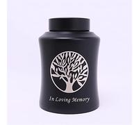 SCZMBLTLNV Urna De Cremación para Mascotas 800/500/250Ml Urnas Mascotas Cremación Mascotas Recuerdo Pueden Usar Perros Gatos Pájaros Ratones Cenizas Recuerdos(Black,250ml)