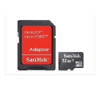 Tarjeta memoria micro secure digital 32gb sandisk clase 4