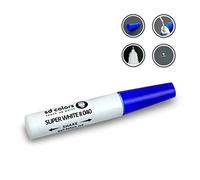 SD COLORS 12ml Pintura de Retocar con Pincel - Super White II (040) - Compatible con Toyota - Reparación de Arañazos, Desconchados y Pintura
