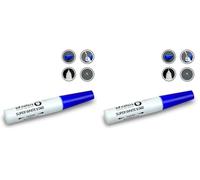 SD COLORS 12ml Pintura de Retocar con Pincel - SUPER WHITE II (040) - Compatible con TOYOTA - Reparación de Arañazos, Desconchados y Pintura (Paquete de 2)