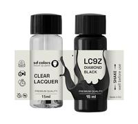 SD COLORS Black Magic LC9Z C9Z Z4 - Pintura para retocar (15 ML), color negro