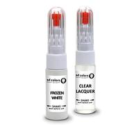 SD COLORS Blanco congelado puede usarse con FORD New Touch Up Paint Pen Kit de reparación de 20 ML de reparación de cepillos de raspadura (pintur laca)