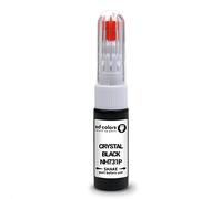 SD COLORS CRYSTAL NEGRO NH731P compatible con HONDA nuevo kit de reparación de bolígrafo de pintura de retoque 20 ML SCRATCH CHIP CEPILLO CÓDIGO DE COLOR NH731P CRYSTAL NEGRO