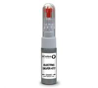 SD COLORS ELECTRIC SILVER 477 compatible con VOLVO nuevo kit de reparación de bolígrafo de pintura de retoque 20 ML SCRATCH CHIP CEPILLO CODE DE COLOR 477 PLATA ELÉCTRICA