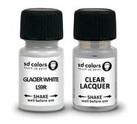 SD COLORS GLACIER BLANCO LS9R LS9R 2Y S9R Kit de reparación de bolígrafos de retoque 15 ML de color (pintura+laca)