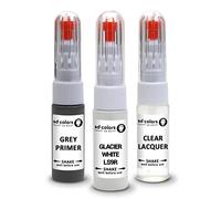 SD COLORS GLACIER WHITE LS9R compatible con VW/AUDI New Touch Up Paint Pen Kit de reparación de 20 ML SCRATCH CHIP CEPILLO CODE COLOR LS9R GLACIER BLANCO (PINTURA+PRIMER+LACQUER)