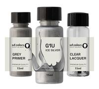 SD COLORS ICE SILVER G1U - Pintura para retocar, 15 ML, color plateado