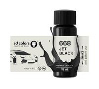 SD COLORS Jet Black 668 - Pintura para retocar (15 ML), color negro