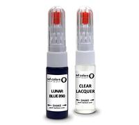 SD COLORS LUNAR BLUE 890 compatible con MERCEDES Kit de reparación de bolígrafo de pintura de retoque de 20 ML de cepillo de raspaduras código de color 890 CAVANSITE AZUL (pintura+laca)