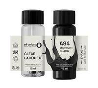 SD COLORS Midnight Black A94 - Pintura para retocar (15 ML), color negro