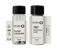 SD COLORS Mountain Grey 787 - Pintura para retocar (15 ML), color gris