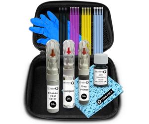SD COLORS MYTHOS LY9T NEGRO compatible con VW/AUDI New Touch Up Paint Pen Kit de reparación de 20 ML SCRATCH CHIP BRUSH REPAIR (PINTUR LAQUER+PRIMER)