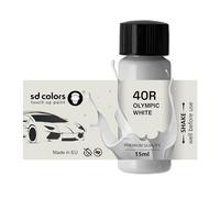 SD COLORS OLYMPIC White 40R GAZ 8624 GOW - Pintura para retocar (15 ML), color blanco