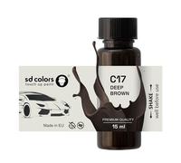 SD COLORS Pintura para retocar C17 de 15 ML, para reparación de arañazos, color marrón oscuro