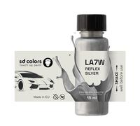 SD COLORS Reflex Silver LA7W - Pintura de retoque (15 ML, para reparación de arañazos, código de color, color plateado