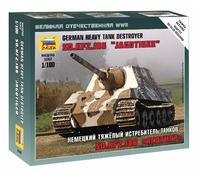 Sd.kfz.186 Jagdtiger Heavy Tanque Destroyer Plástico Kit 1:100 Modelo Zvezda