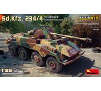 Sd.Kfz. 234/4 Schwerer Panzerspahwagen 7,5 Cm. Kit Interior 1:35 Kit De Plástico