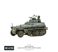 Warlord Games Sd.Kfz 250 Alte (opciones para 250/1, 250/4 y 250/7) - Modelo de escala de plástico de 1:56/28 mm para acción de pernos, miniaturas altamente detalladas de la Segunda Guerra Mundial